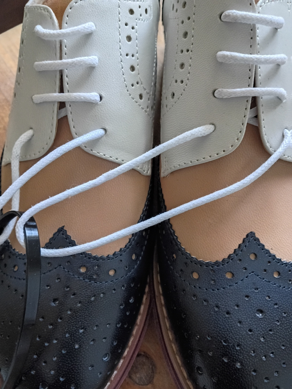 Girls Two-Tone Dress Oxfords in Pink and Navy
